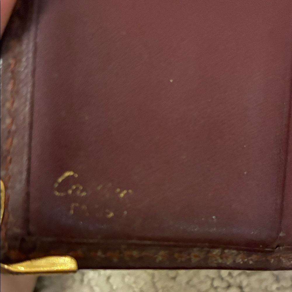 vintage Must de Cartier leather bifold wallet 👝 - Picture 2 of 10